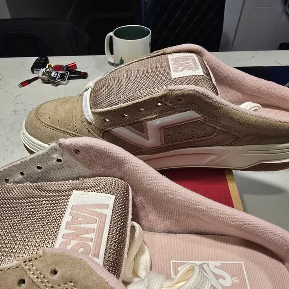 VANS UPLAND MULE SHOE MEN'S 10 BEIGE TAN 2025 VN000D7APNK NEW 2025 RARE - Picture 3 of 10